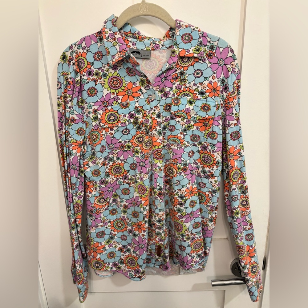 Vibrant Floral Button Down Shirt